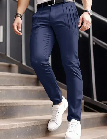 Pantaloni SHEIN, bleumarin