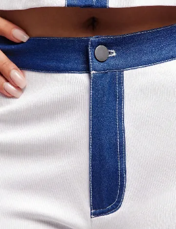 Pantaloni scurti SHEIN, alb