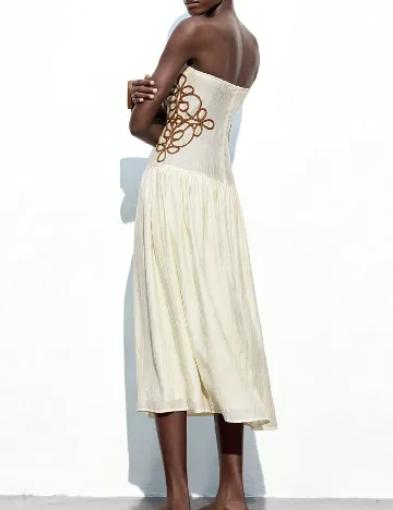 Rochie medie SHEIN, ecru