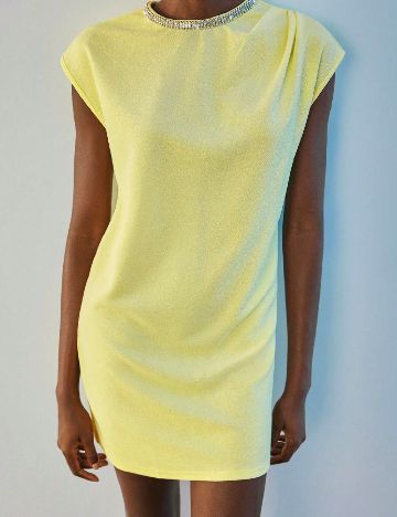 Rochie scurta SHEIN, galben