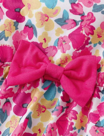Set rochie si bluza Shein Kids, floral print