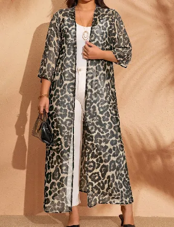 Kimono Emery Rose Curve, animal print