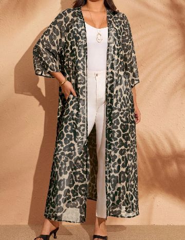 Kimono Emery Rose Curve, animal print