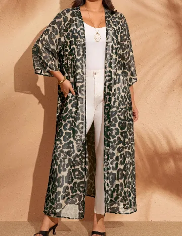 Kimono Emery Rose Curve, animal print