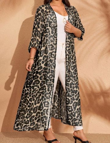 Kimono Emery Rose Curve, animal print