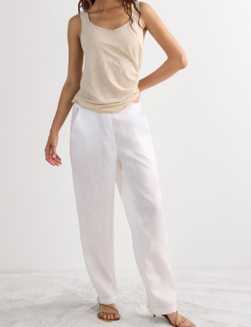 Pantaloni Intimissimi, alb