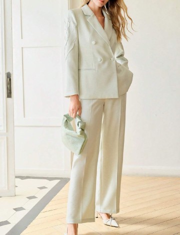 Pantaloni MOTF, verde deschis