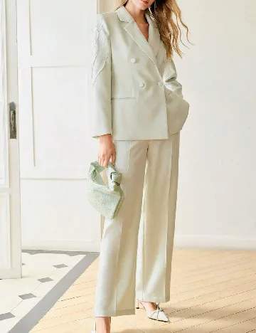 Pantaloni MOTF, verde deschis