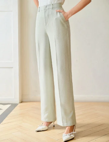 Pantaloni MOTF, verde deschis