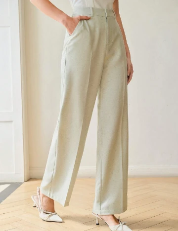 Pantaloni MOTF, verde deschis