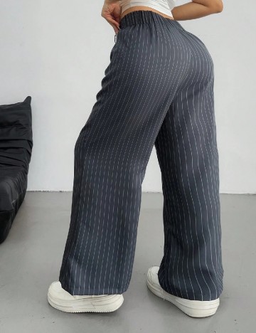 Pantaloni SHEIN CURVE, gri inchis