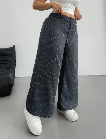 Pantaloni SHEIN CURVE, gri inchis