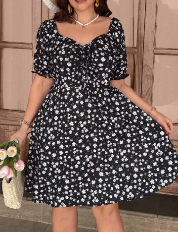 Rochie scurta SHEIN CURVE, negru