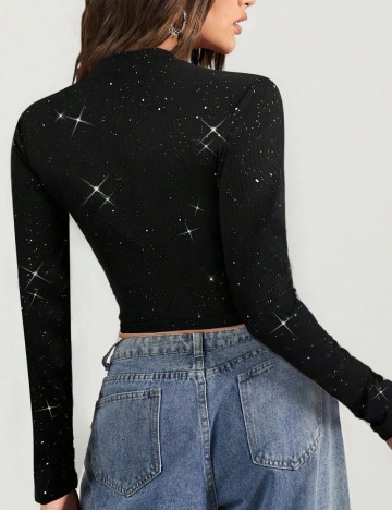 Top SHEIN, negru