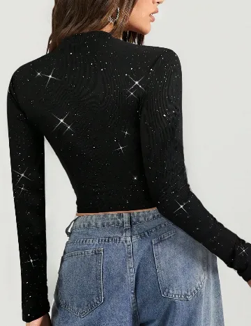 Top SHEIN, negru