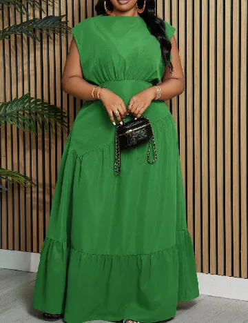 Rochie lunga SHEIN CURVE, verde