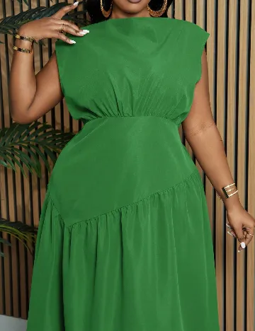 Rochie lunga SHEIN CURVE, verde