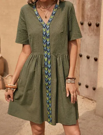 Rochie scurta SHEIN, verde