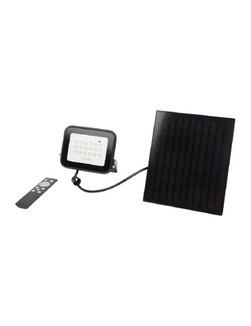 Reflector cu LED solar ACTION, negru