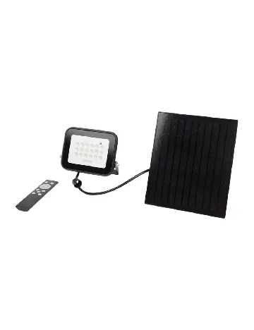 Reflector cu LED solar ACTION, negru