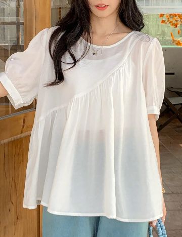 Bluza Friful, alb