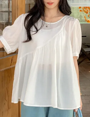Bluza Friful, alb