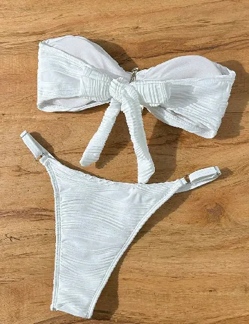 Costum de baie SHEIN, alb