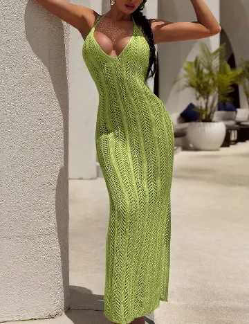 Rochie de plaja SHEIN, verde