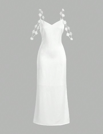 Rochie lunga Anewsta, alb