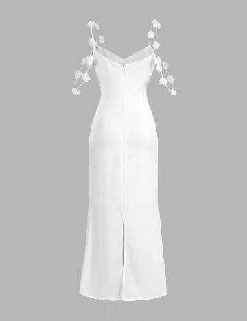 Rochie lunga Anewsta, alb