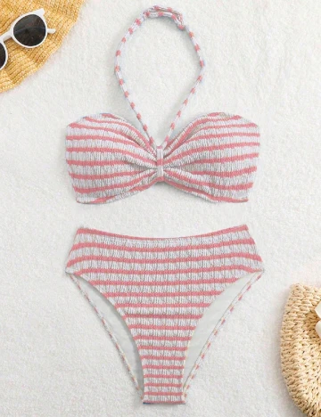 Costum de baie Shein Kids, roz