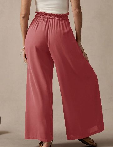 Pantaloni SHEIN, roz pudra inchis