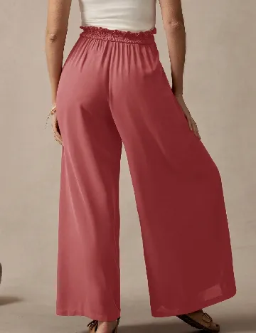 Pantaloni SHEIN, roz pudra inchis