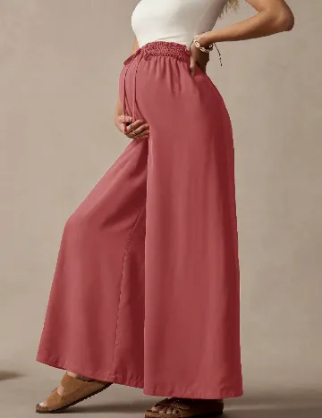 Pantaloni SHEIN, roz pudra inchis