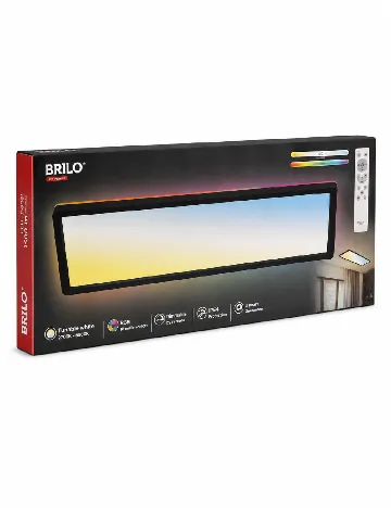 Panou LED 3000 lumeni Brilo by Briloner, negru