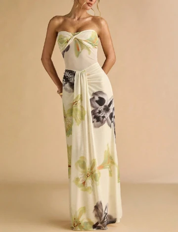 Rochie lunga SHEIN, floral print