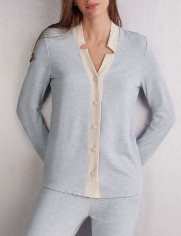 Cardigan Intimissimi, bleu/ecru