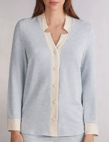 Cardigan Intimissimi, bleu/ecru