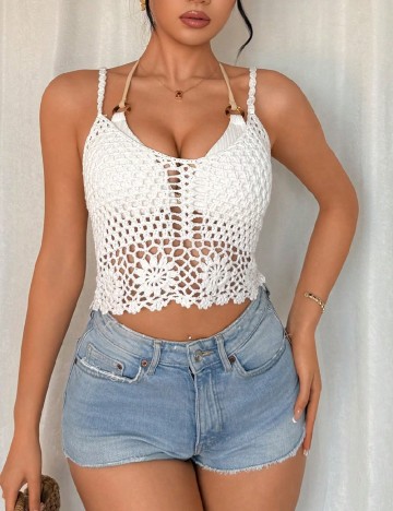Top SHEIN, alb