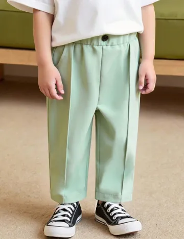 Pantaloni Shein Kids, verde