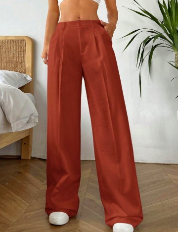Pantaloni SHEIN, caramiziu