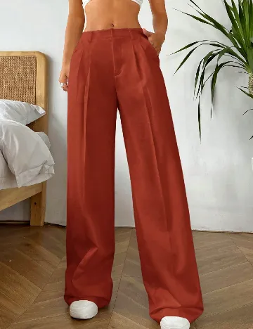 Pantaloni SHEIN, caramiziu