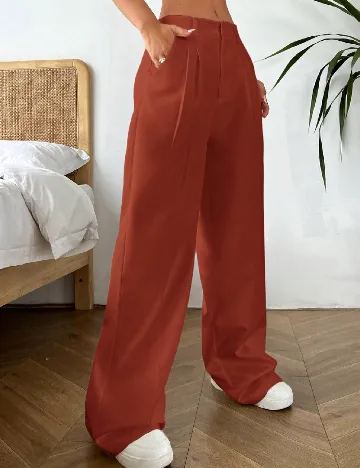 Pantaloni SHEIN, caramiziu