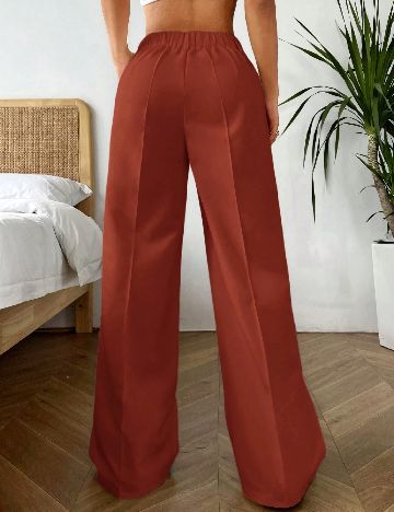 Pantaloni SHEIN, caramiziu
