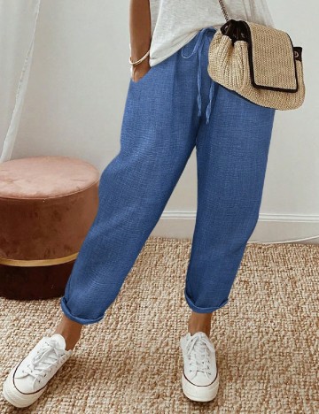Pantaloni SHEIN, albastru