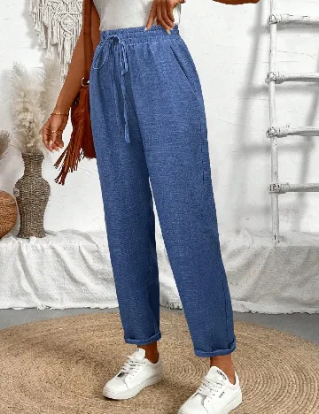 Pantaloni SHEIN, albastru