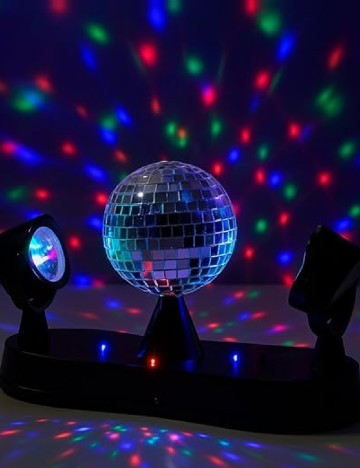Lumină disco cu glob Eurodomest, mix culori