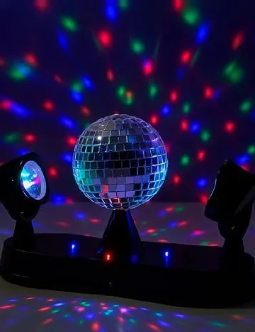 Lumină disco cu glob Eurodomest, mix culori
