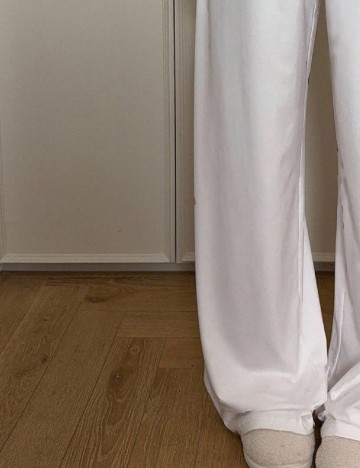 Pantaloni SHEIN, alb