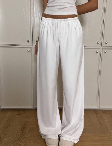 Pantaloni SHEIN, alb